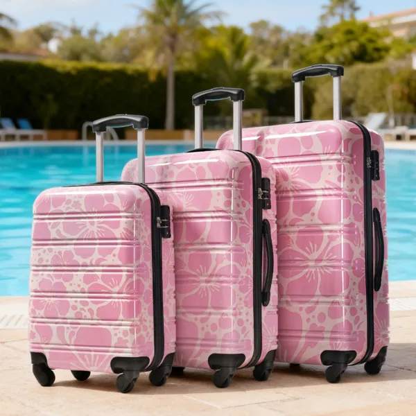 Hardshell Luggage Sets 3 Pcs Spinner Suitcase With TSA Lock Lightweight-20"+24"+28" Luggages