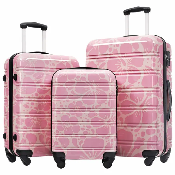 Sets 3 Pcs Spinner Suitcase With Tsa Lock Lightweight-20"+24"+