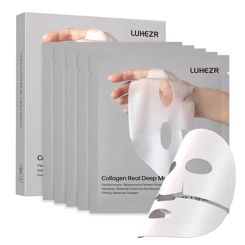 5 SHEETS/BOX Collagen Real Deep Face Masks Skincare Facial Masks For Women Skin... 6