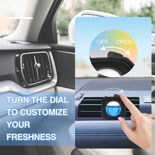 6 Clips Car New Car Scent Car Air Freshener Car Vent Clip, Long Lasting, 4ml Per Unit Safe Materials Easy To Use, Refresh Anytime