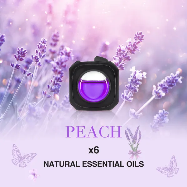 6 Clips Car Lavender Scent Car Air Freshener Car Vent Clip, Long Lasting, 4ml Per Unit Safe Materials Easy To Use, Refresh Anytime