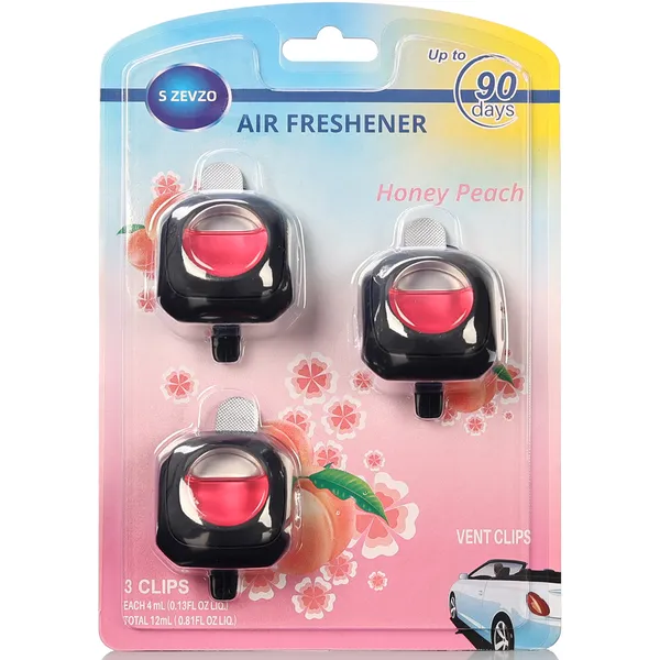 Peach Scent Car Air Freshener 3-Pack