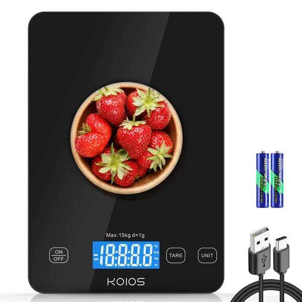 KOIOS Food Scale, 33lb 15kg Digital Kitchen