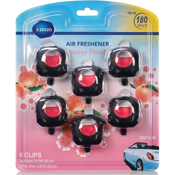 Honey Peach Car Air Freshener 6-Pack