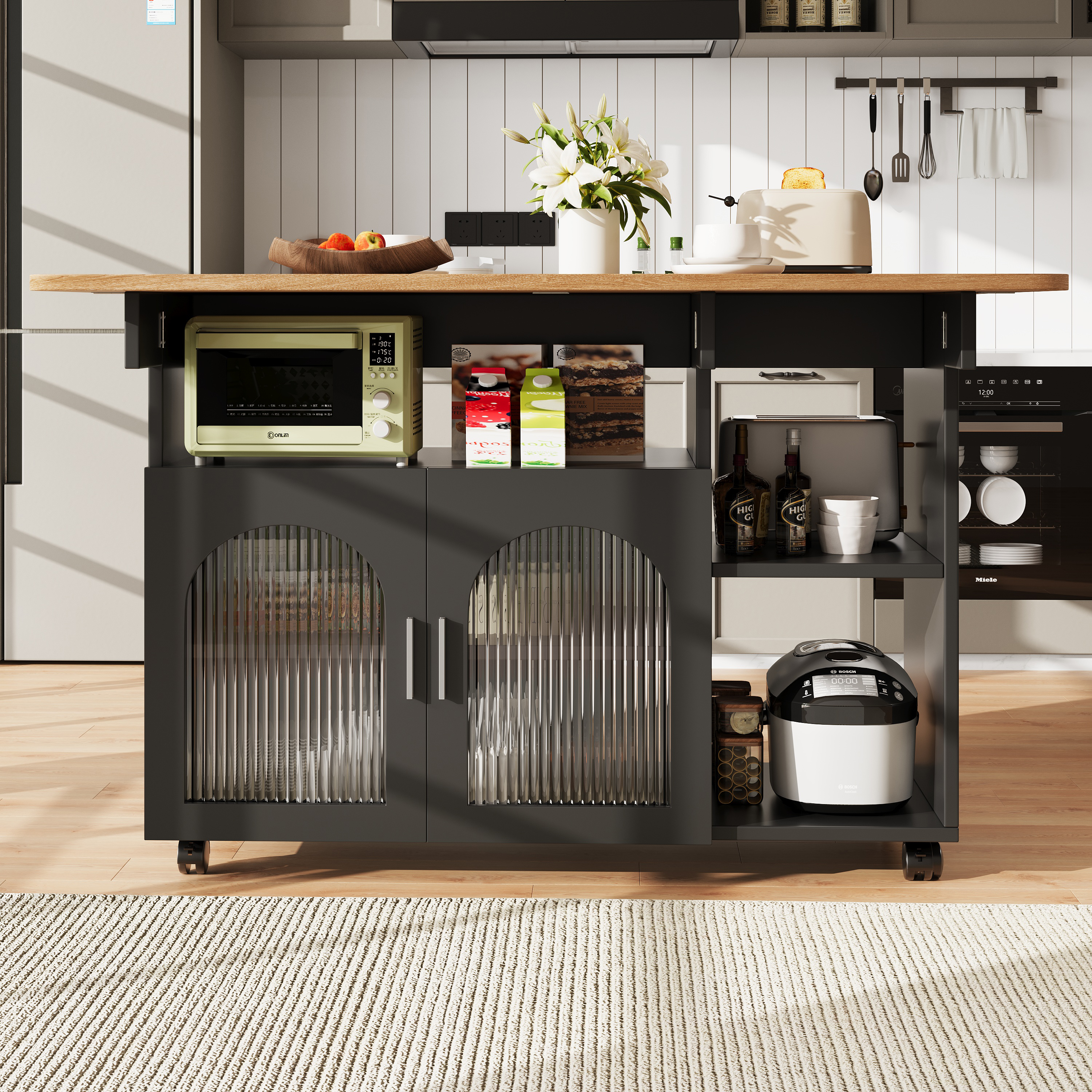 Expand Your Kitchen with a Multifunctional Island Trolley