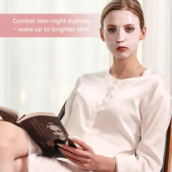 5 SHEETS/BOX Deep Collagen Anti Wrinkle Lifting Mask Pink To Transparent... 5