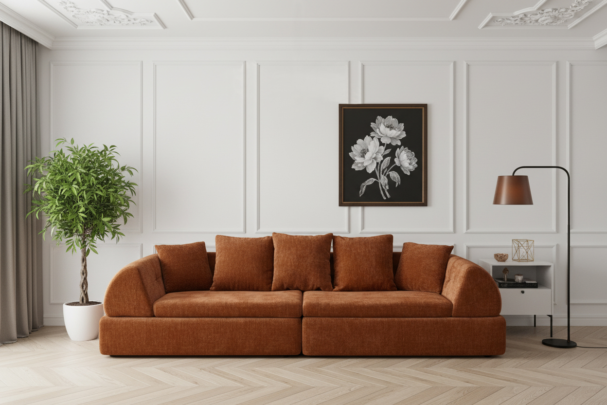 Cloud Modular Sectional Sofa Shape Boneless Couch W Ottoman — photo 5
