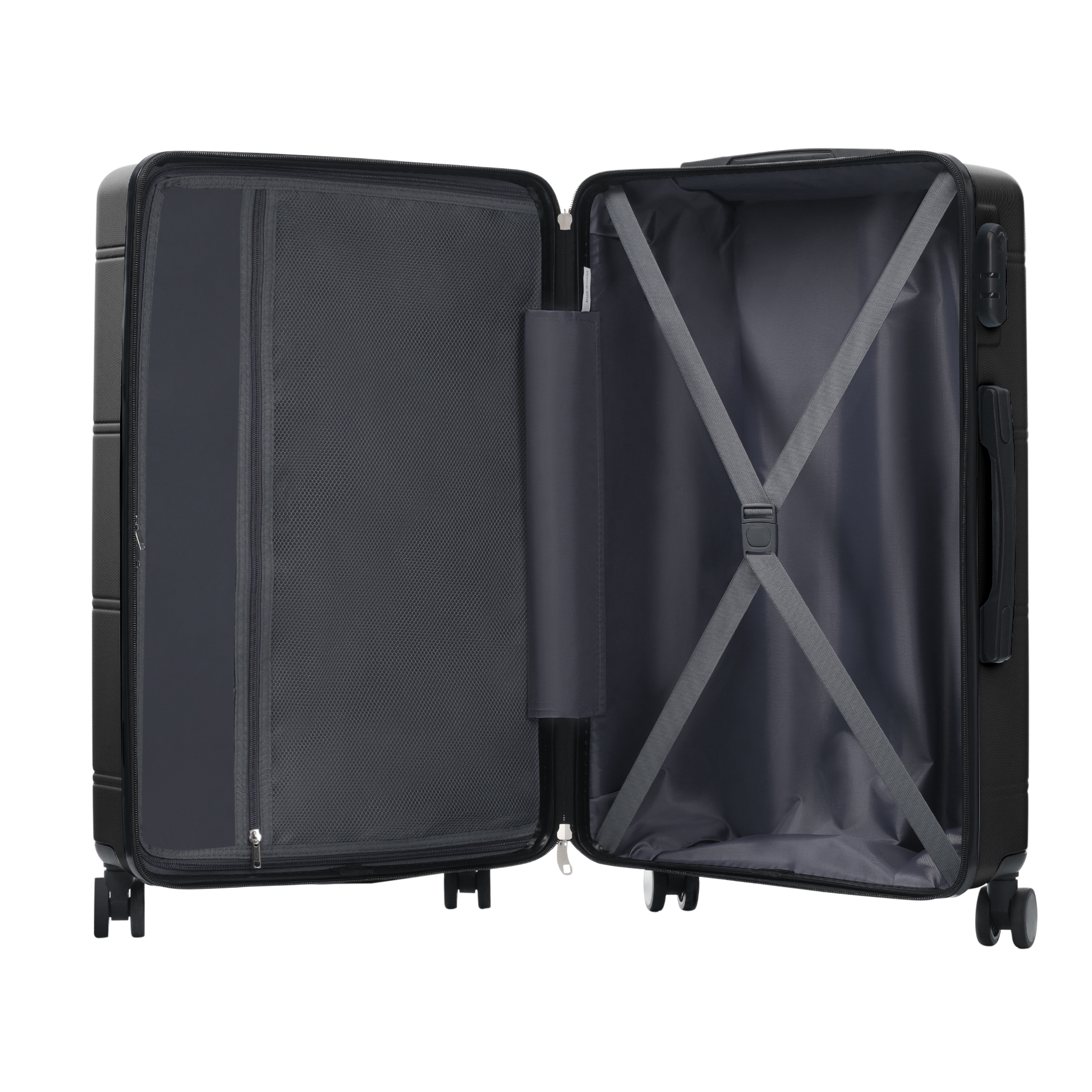 Luggage Set 6 Piece Lightweight Hardshell Suitcase Spinner Wheels_voghion.com