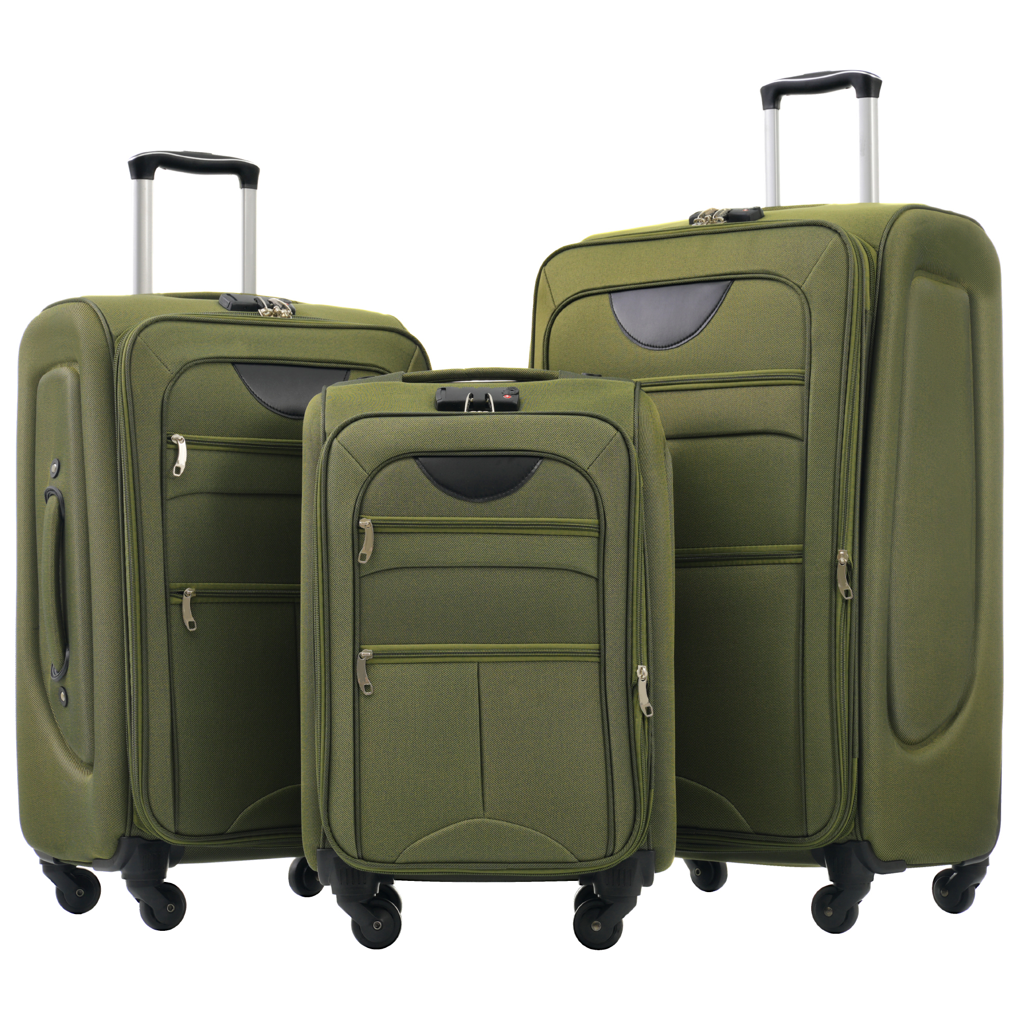 3 Piece Set Suitcase Ultra Lightweight Luggage Travel