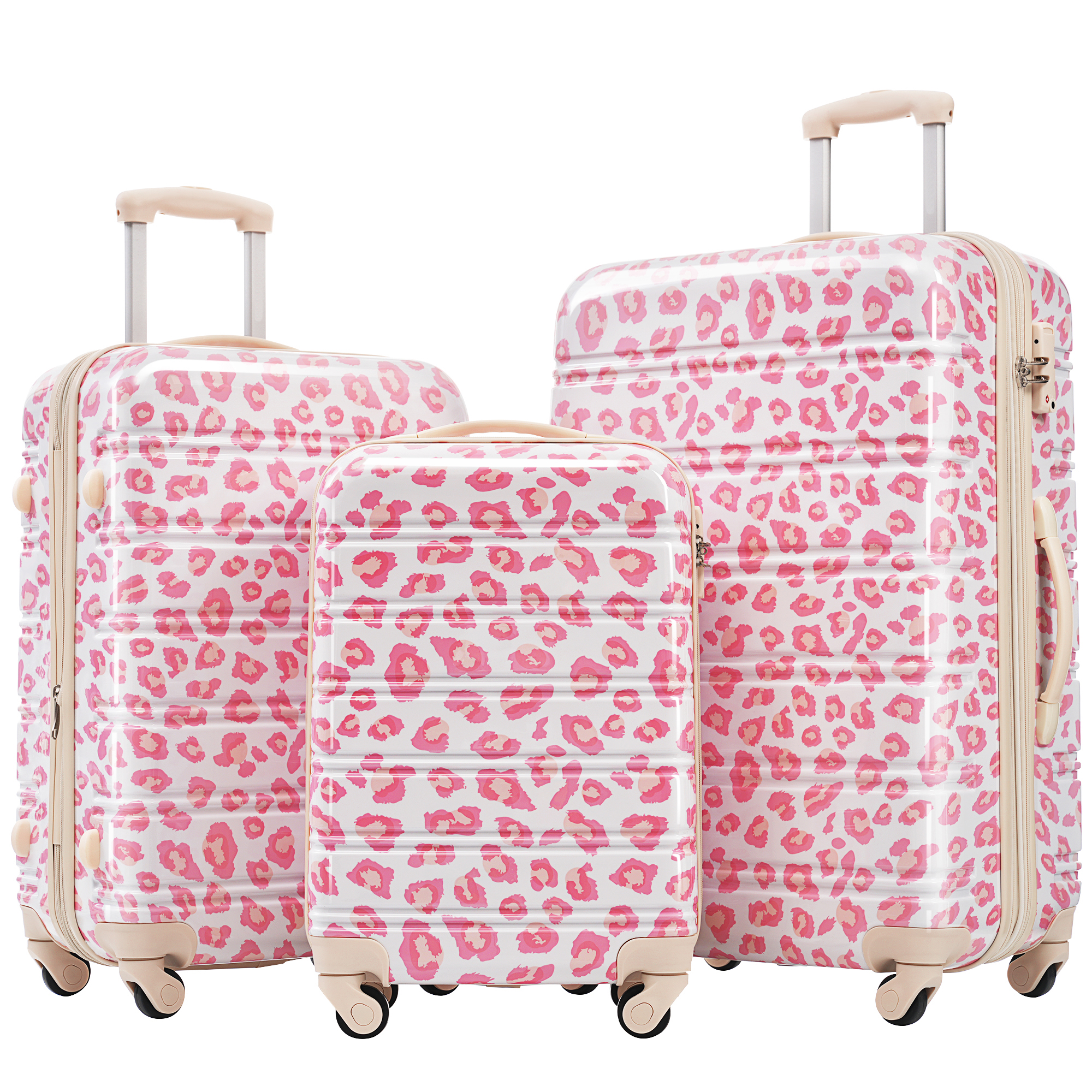 3 Piece Set Hard Shell Luggage Sets 3 Pcs Spinner Su