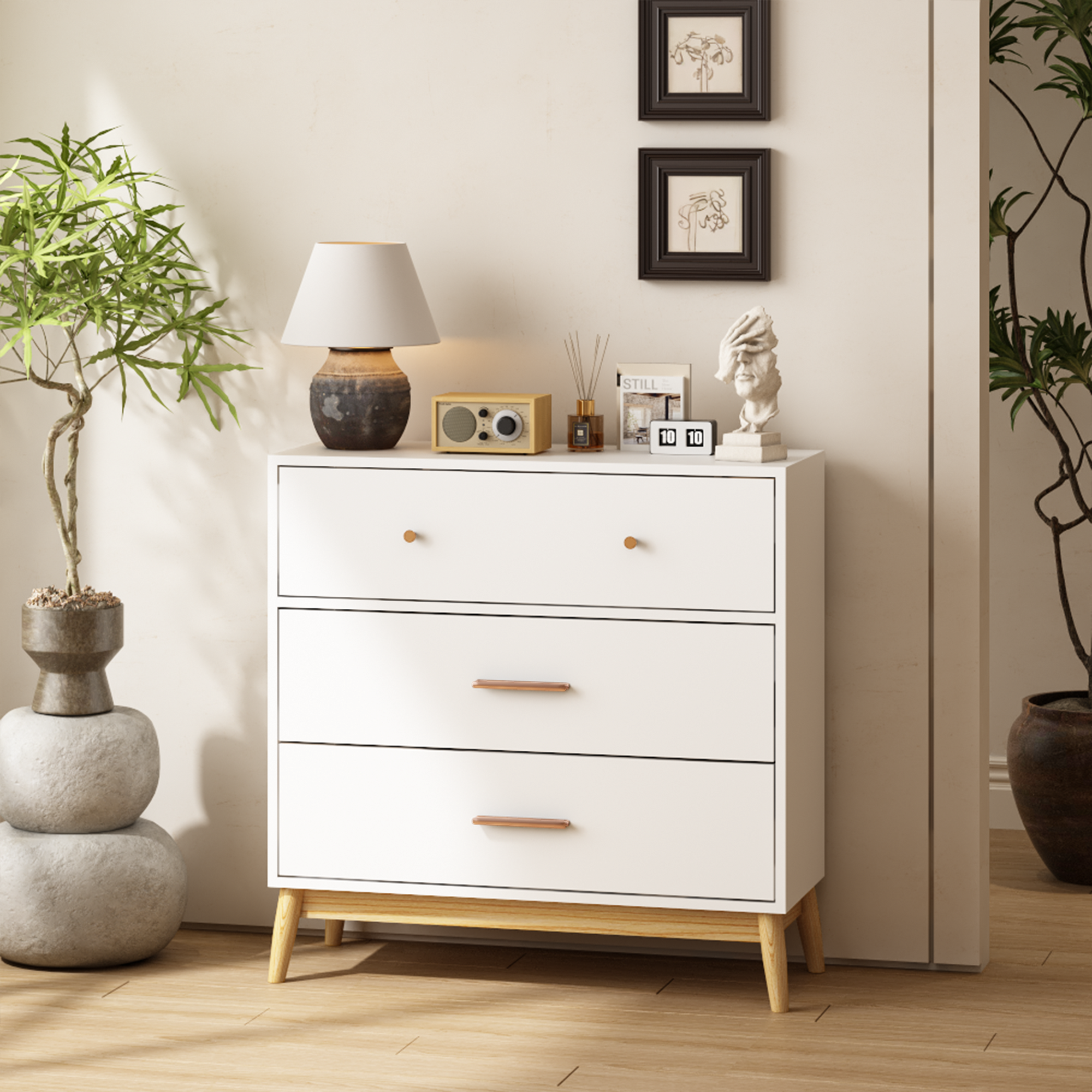 3-Drawer Storage Cabinet