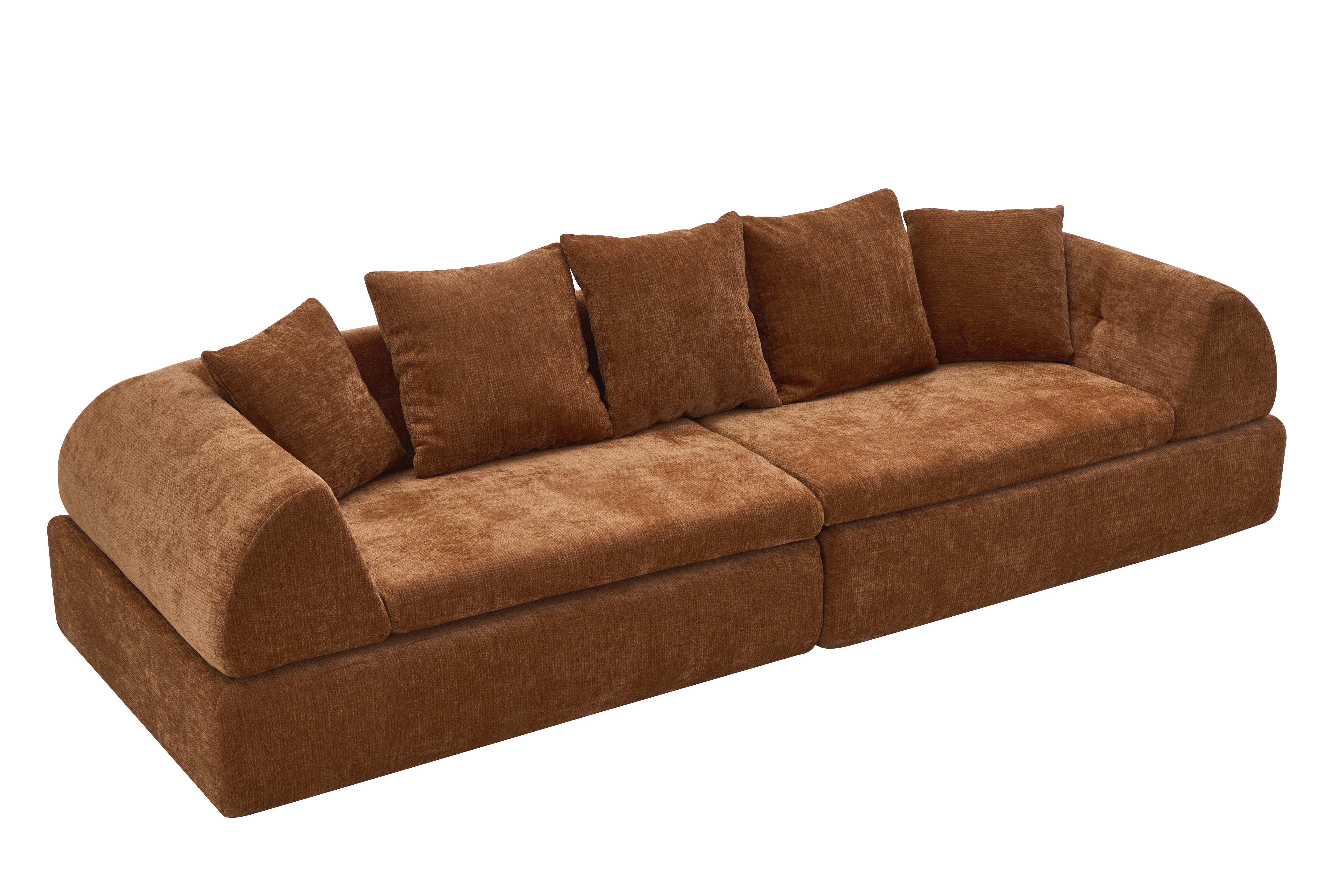 Cloud Modular Sectional Sofa Shape Boneless Couch W Ottoman — photo 2