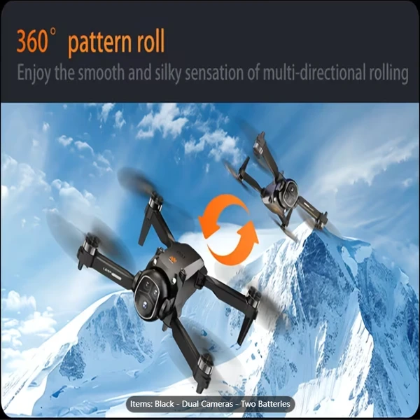 The Cool New X5 Smart Drone Features An Intelligent Aerial Camera, Brushless Motor, One-key Takeoff, Optical Flow Hovering, Multi-speed Settings, And Acrobatic Rolls. Paired With A Smart Screen Contro