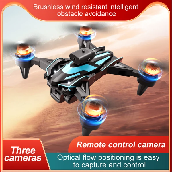 K12MAX Quadcopter Professional Drone, With ESC, Three Cameras, APP Image Transmission, Optical Flow Altitude Stabilization, One-click Takeoff And Landing, Brushless Motor, 360-degree Special Effect Re