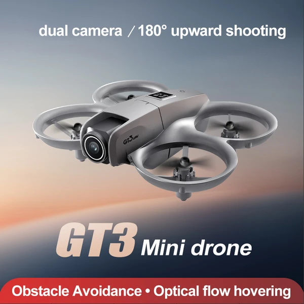 The GT3 Mini Drone Is Equipped With An Adjustable HD Camera (180°), Real-time FPV, Automatic Obstacle Avoidance, Propeller Protection Suitable For Children, Mobile App Control, And One-key Takeoff/lan