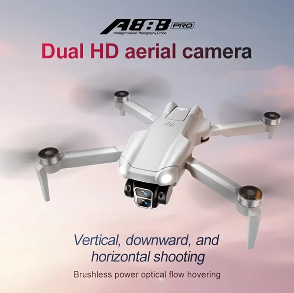A888 Neo Drone With Dual Camera & Brushless Motor, -Free Quadcopter Suitable For Beginners, One-Click Takeoff/Landing, /, /Outdoor Aerial Shooting, Compatible For & Hobbyists