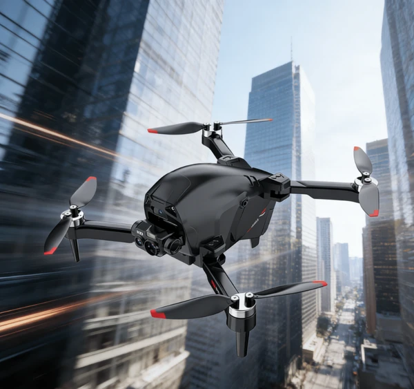 CS16-Dual Camera-4K HD Camera Drone, Equipped With A 3-axis Gimbal, GPS Automatic Return, Foldable Quadcopter, Suitable For Adults - Long Battery Life, Follow Mode