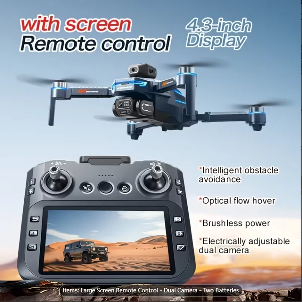 GT8 Drone | Large-screen Remote Control, Intelligent Wi-Fi Transmission, Colorful Light Design, Brushless Motor, Stable Hovering Flight, Intelligent Altitude Hold