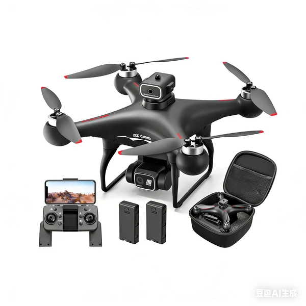 S116 Drone | Electrically Adjustable Dual Cameras, Optical Flow Positioning, Brushless Motors, Wi-Fi Connectivity, PVC Material, Lithium Polymer Battery, 10-12 Minute Flight Time, 3937.01inch Control