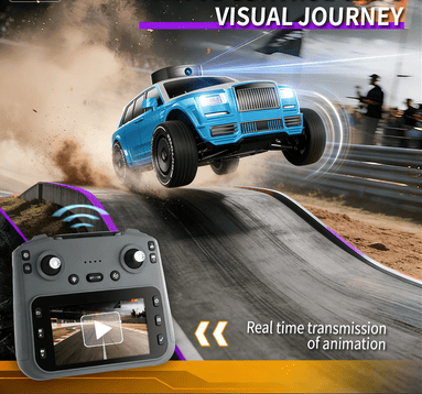 X11-4.3-inch Screen-Controlled Dual-Battery Remote Control Car, Real-Time Video Transmission, High-Speed Drifting Racing Car, Universal Off-Road Remote Control Car, Best Gift Choice