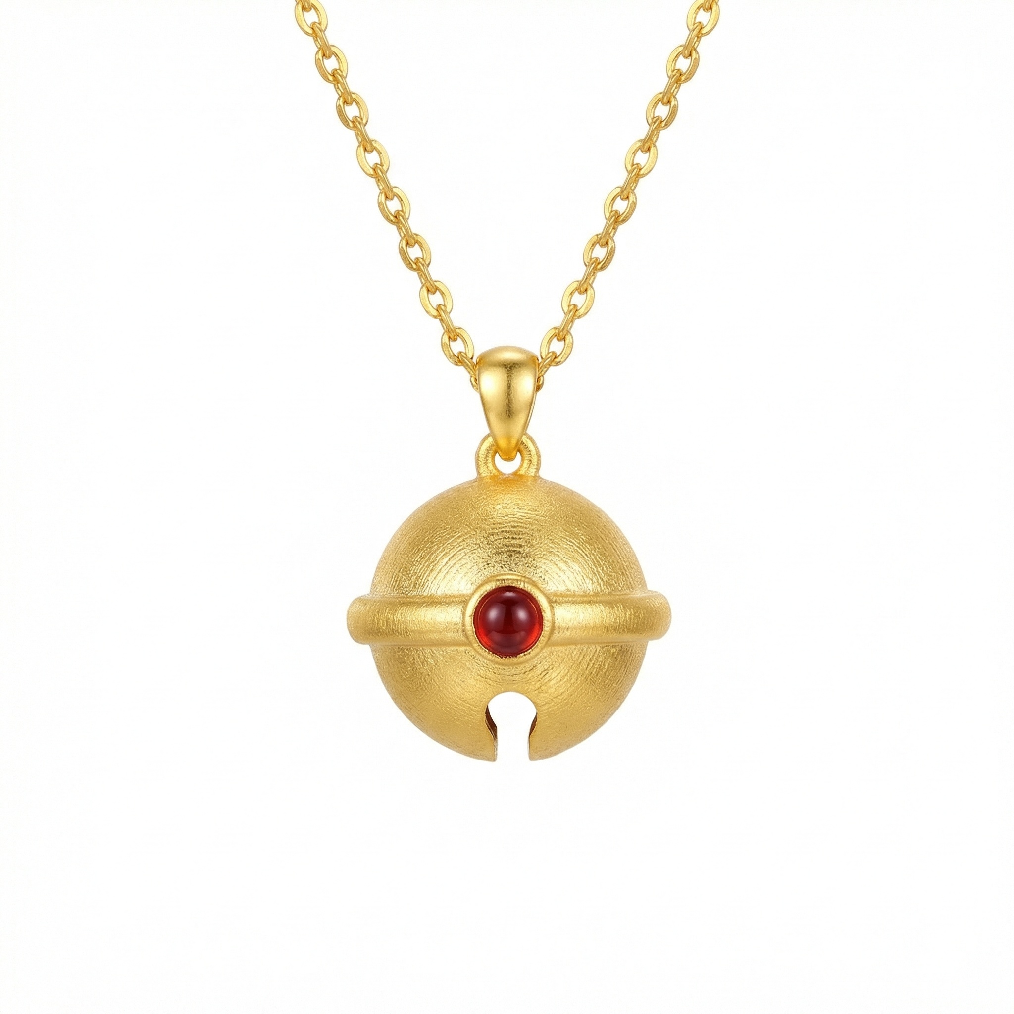 Sterling Silver Bell Pendant Necklace