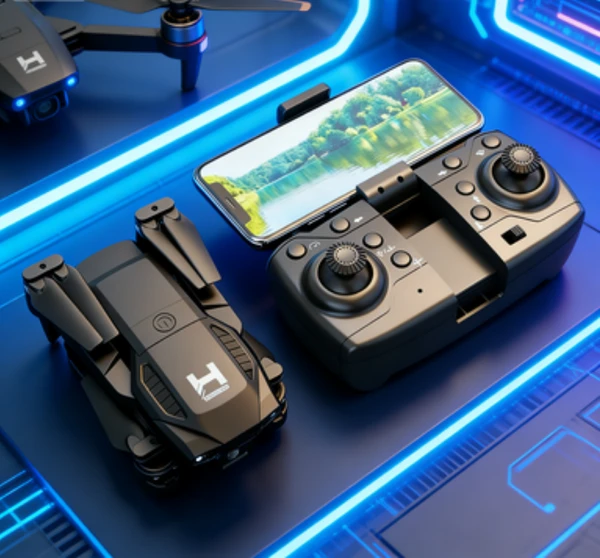2025 New H4 - Dual Camera - Dual Battery Foldable Drone, Equipped With 4K HD Camera – WiFi FPV Real-time Imaging, Altitude Hold Function, One-key Takeoff/Landing, Easy To Operate For Beginners And Adu