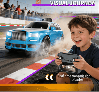 X11-4.3-inch Screen-Controlled Dual-Battery Remote Control Car, Real-Time Video Transmission, High-Speed Drifting Racing Car, Universal Off-Road Remote Control Car, Best Gift Choice