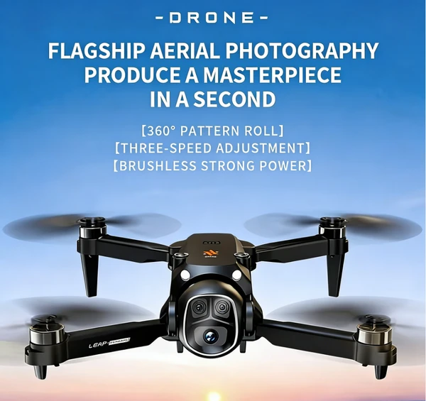 The Cool New X5 Smart Drone Features An Intelligent Aerial Camera, Brushless Motor, One-key Takeoff, Optical Flow Hovering, Multi-speed Settings, And Acrobatic Rolls. Paired With A Smart Screen Contro