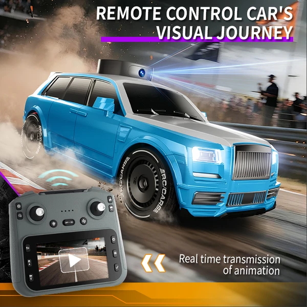 X11-4.3-inch Screen-Controlled Dual-Battery Remote Control Car, Real-Time Video Transmission, High-Speed Drifting Racing Car, Universal Off-Road Remote Control Car, Best Gift Choice