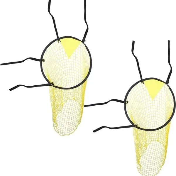 2-Pack Top Bins Football Target Net, Foldable Soccer Training Net With Goal...