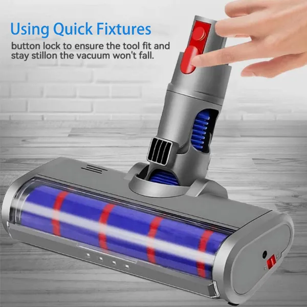For V7 V8 V10 V11 V15 Vacuum Replacement Motorhead - Rotatable Soft Roller Brush Floor/ Attachment, For V15/V11/V10/V8/V7 Stick & Handheld Vacuums (No Power)
