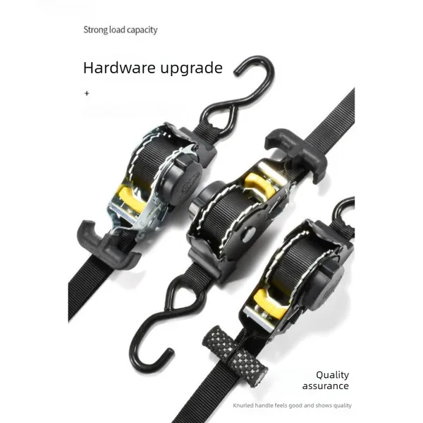2Pcs Robust Cargo Strap Featuring Automatic Retraction, Requiring No Assembly, Allows For Easy Extension And Contraction, Making It An Ideal Gift For The Holidays