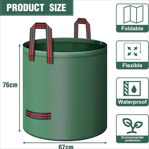 4-Pack XXL Garden Waste Bags 272 L