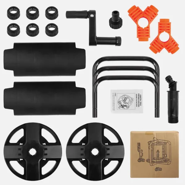 20m Portable Hose Cart Garden Hose Reel Trolley For Easy Storage And Transport