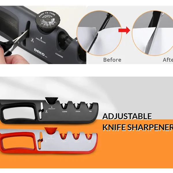 Knife Sharpener 5 In 1 Adjustable Angle Kitchen Grinding Machine Professional Knife Scissors Sharpening Tools Home Kitchen Knife