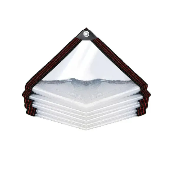 3M*4M Thick, Transparent Canopy Cloth, With A Sealing Ring, Heavy-Duty And Tear-Resistant Fabric, Suitable For Outdoor Use In Yards, Gardens, Pavilions, For Chickens, Porches, Plants, And Greenhouses