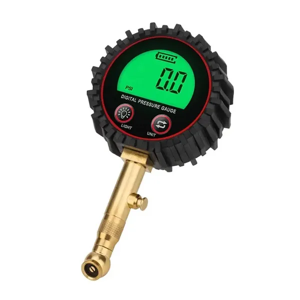Calibrated Digital Tire Pressure Gauge, Air Inflator With Manometer, For Car Auto