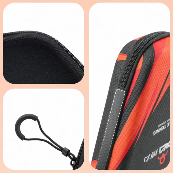 1pc Table Tennis Racket Bags EVA Hard Shell High Quality Dustproof Table Tennis Paddles Box Case Storage Bag With Hand Strap Good