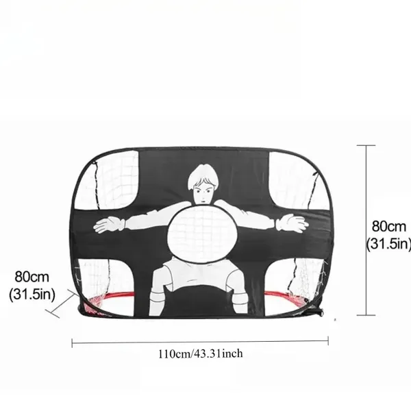 Pop-Up Foldable Football Goal – Nylon Mini Net For Adults & Youth, Outdoor... 5