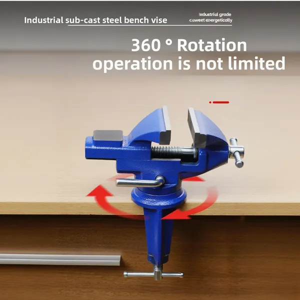 Bench Vise Worktable Precision Bench Vise Fixture Small Household Table Vise, Industrial-grade Heavy-duty Table Vise 70 Type - Industrial-grade Table Vise Blue