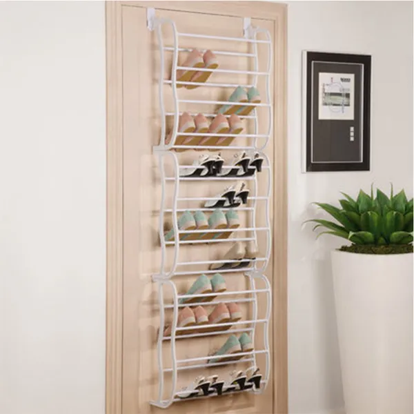 36 Pairs Over-The-Door Shoe Rack 12 Layers Wall Hanging Closet Shoe Organizer Storage Stand