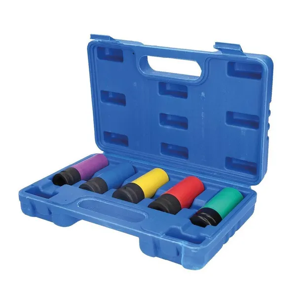 Set de 5 Protectores de Cubo de Rueda 1/2 Pulgada - Anti-Rayaduras y Golpes - imagen 1