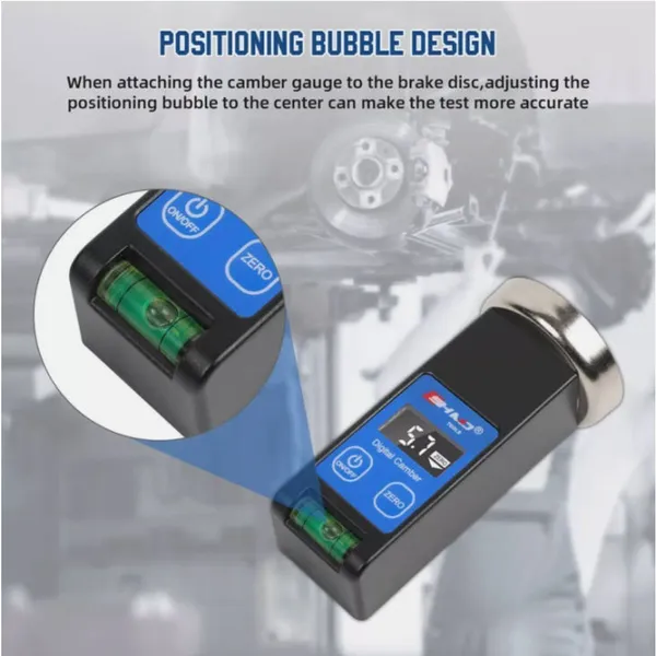 Magnetic Wheel Alignment Gauge, LCD Camber Caster Adjustable Tool For Cars, Trucks