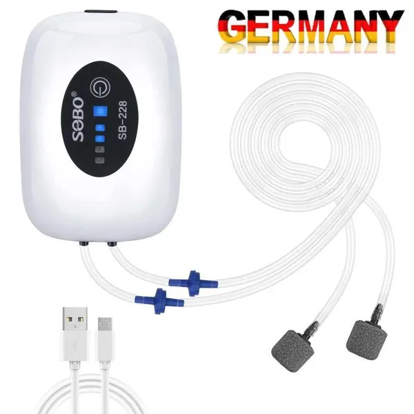 4800 MAh USB-Rechargeable Aquarium Air Pump