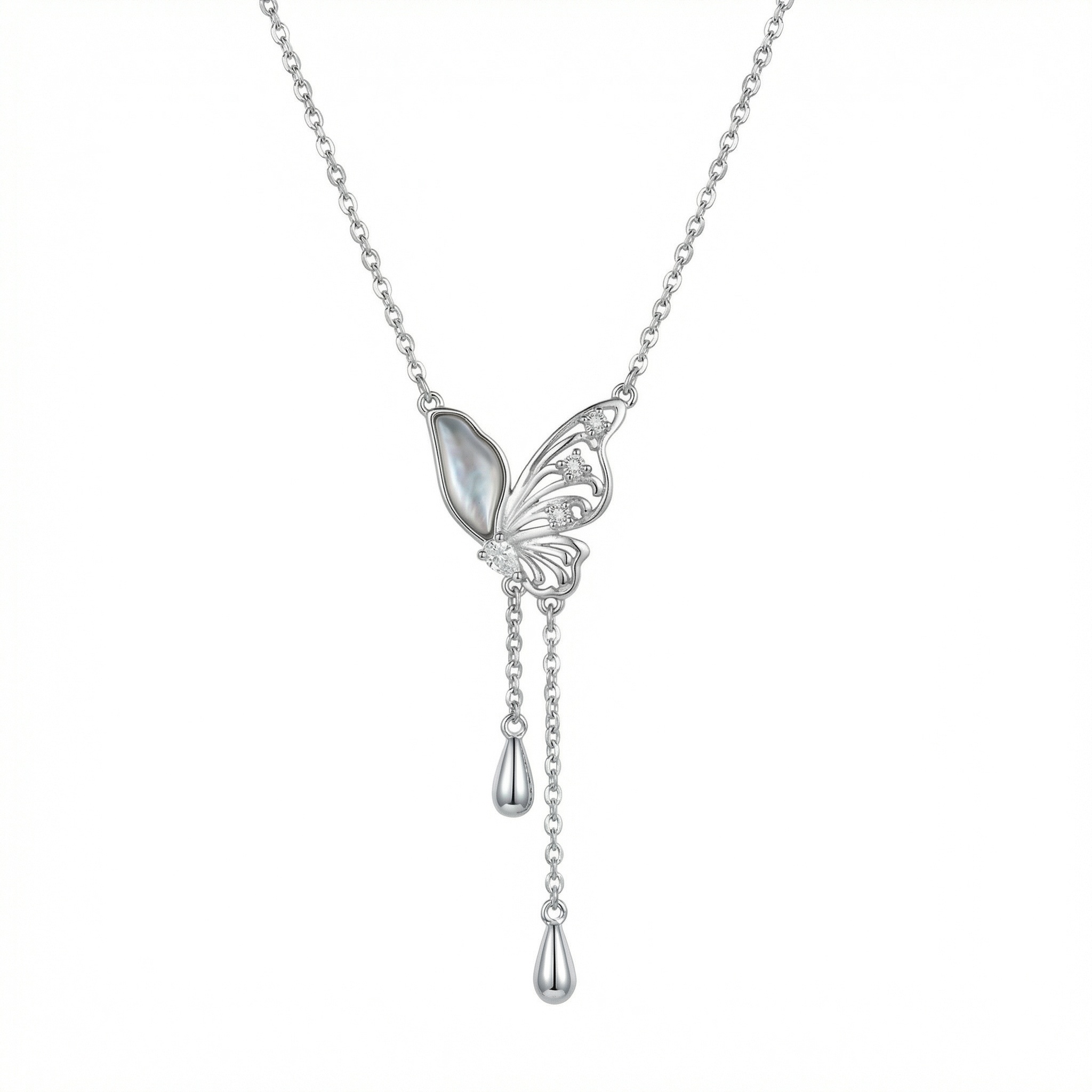 Sterling Silver Butterfly Necklace