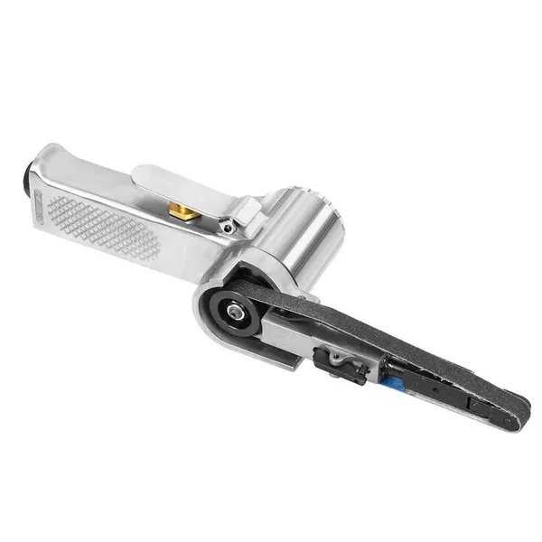 10mm Pneumatic Belt Sander, Lightweight Handheld Air Powered Grinder Polisher With 5 Sanding Belts