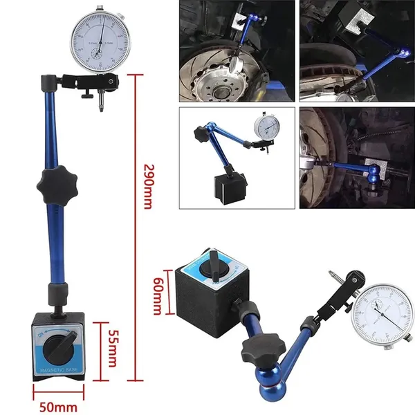 3pcs Set In Blue Box: Measurement Table Display Screen+magnetic Base, Industrial Inspection, Engineering Equipment, Durable Construction, Portable Caliper, Sturdy Stand