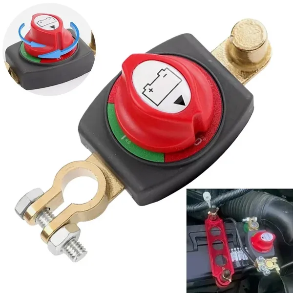 300A 12V-48V Battery Isolator Switch, Main Power Cut-Off For Car, Boat, RV, Truck
