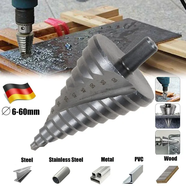 6-60 Mm HSS Titanium Milling Cutter Countersink Step Drill Cone Drill Peel Drill Cone Drill