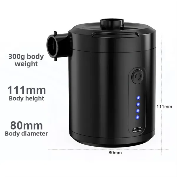 5200mAh Cordless Electric Air Pump For Inflatables, Pool, Boat, Air Mattress